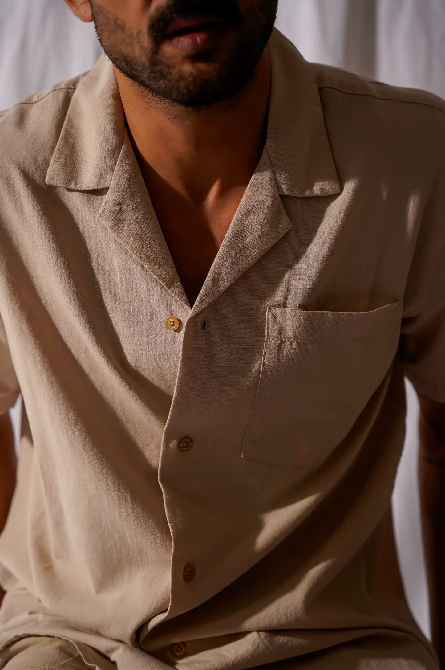 BEIGE SAFARI SHIRT