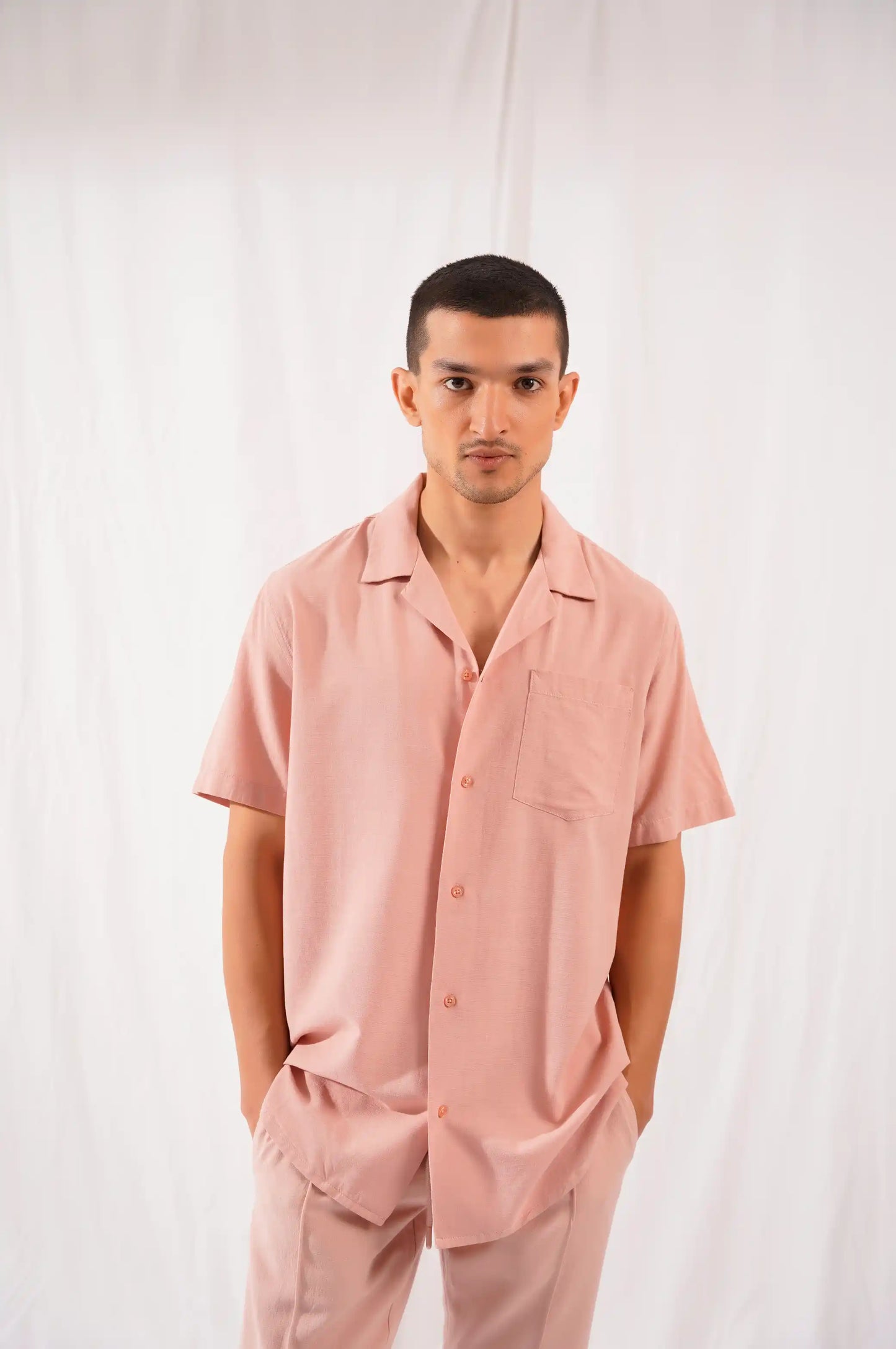 TEA PINK SAFARI SHIRT