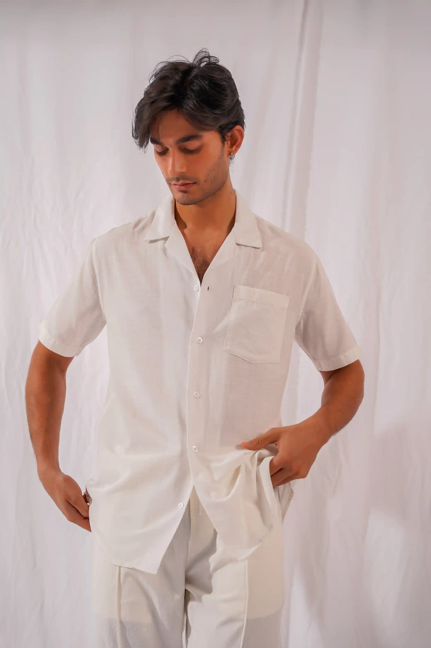 WHITE SAFARI SHIRT