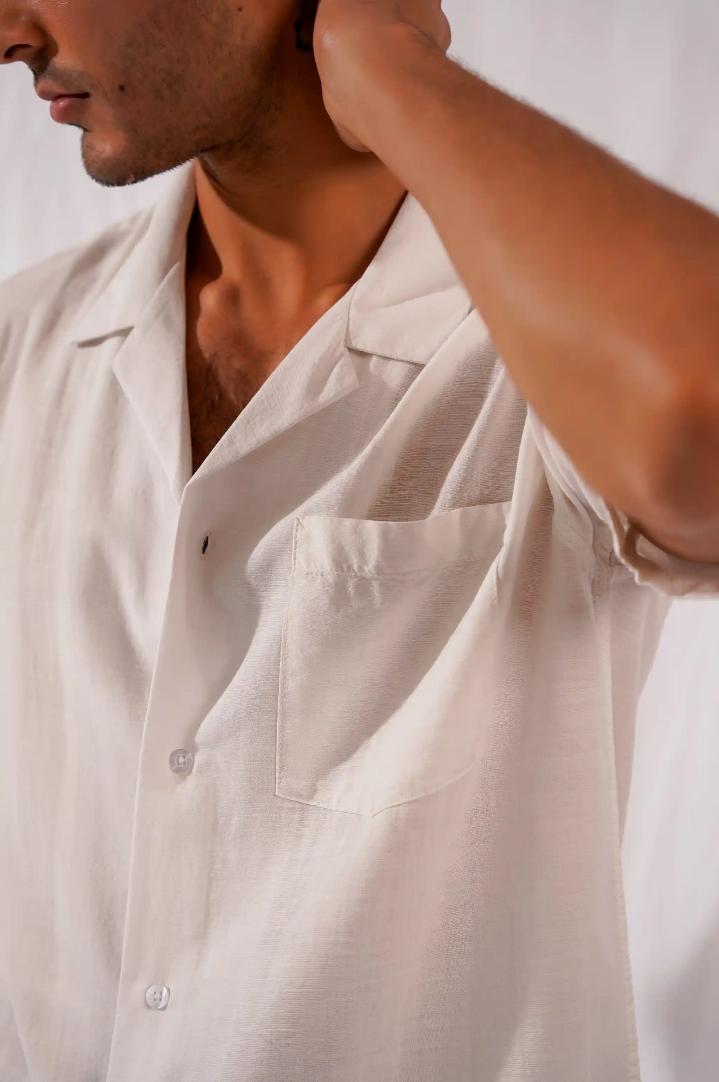 WHITE SAFARI SHIRT