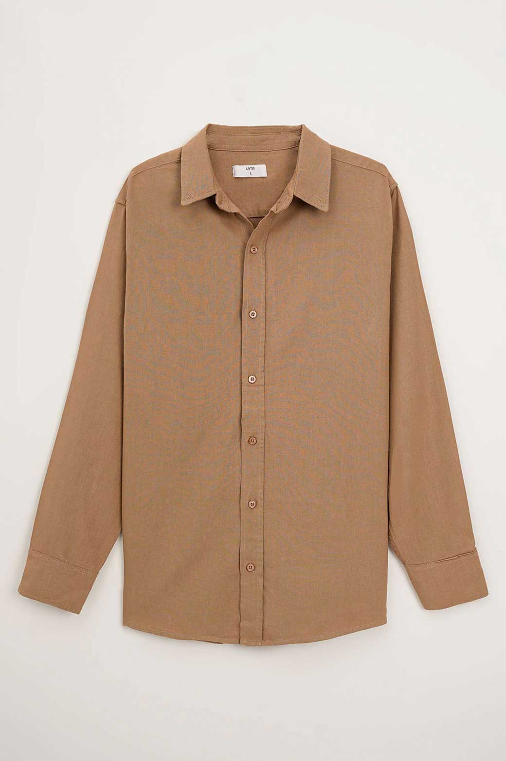 BROWN BASIC BUTTON DOWN SHIRT