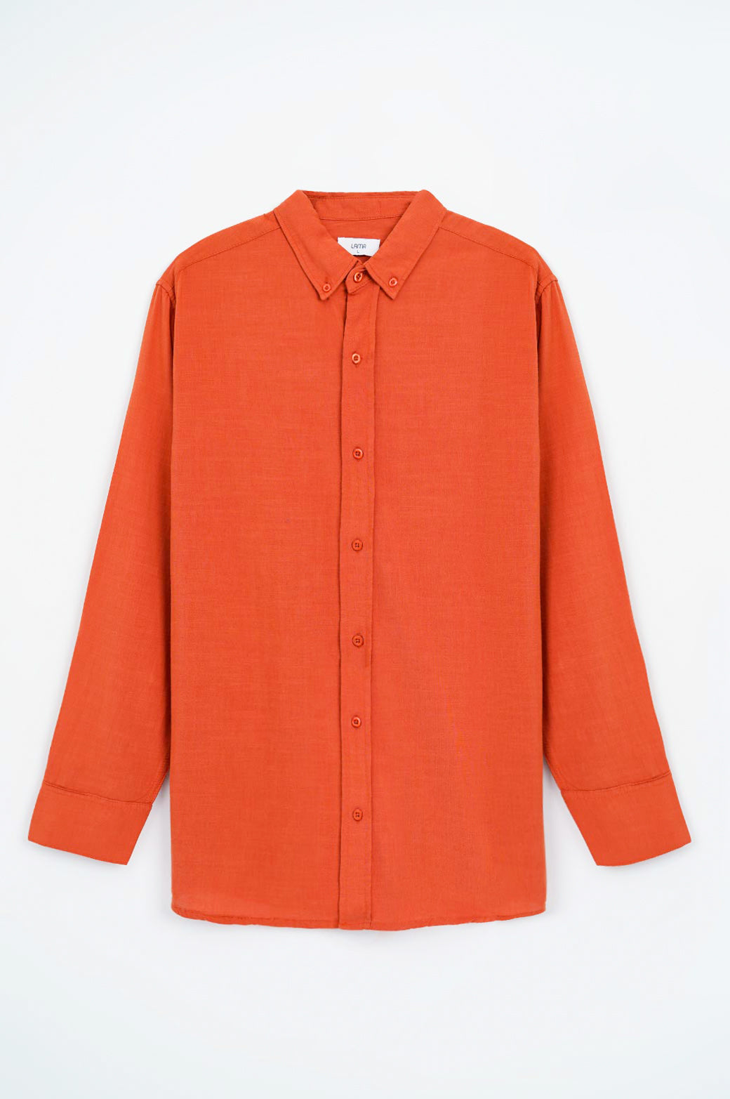 ORANGE BASIC BUTTON DOWN SHIRT