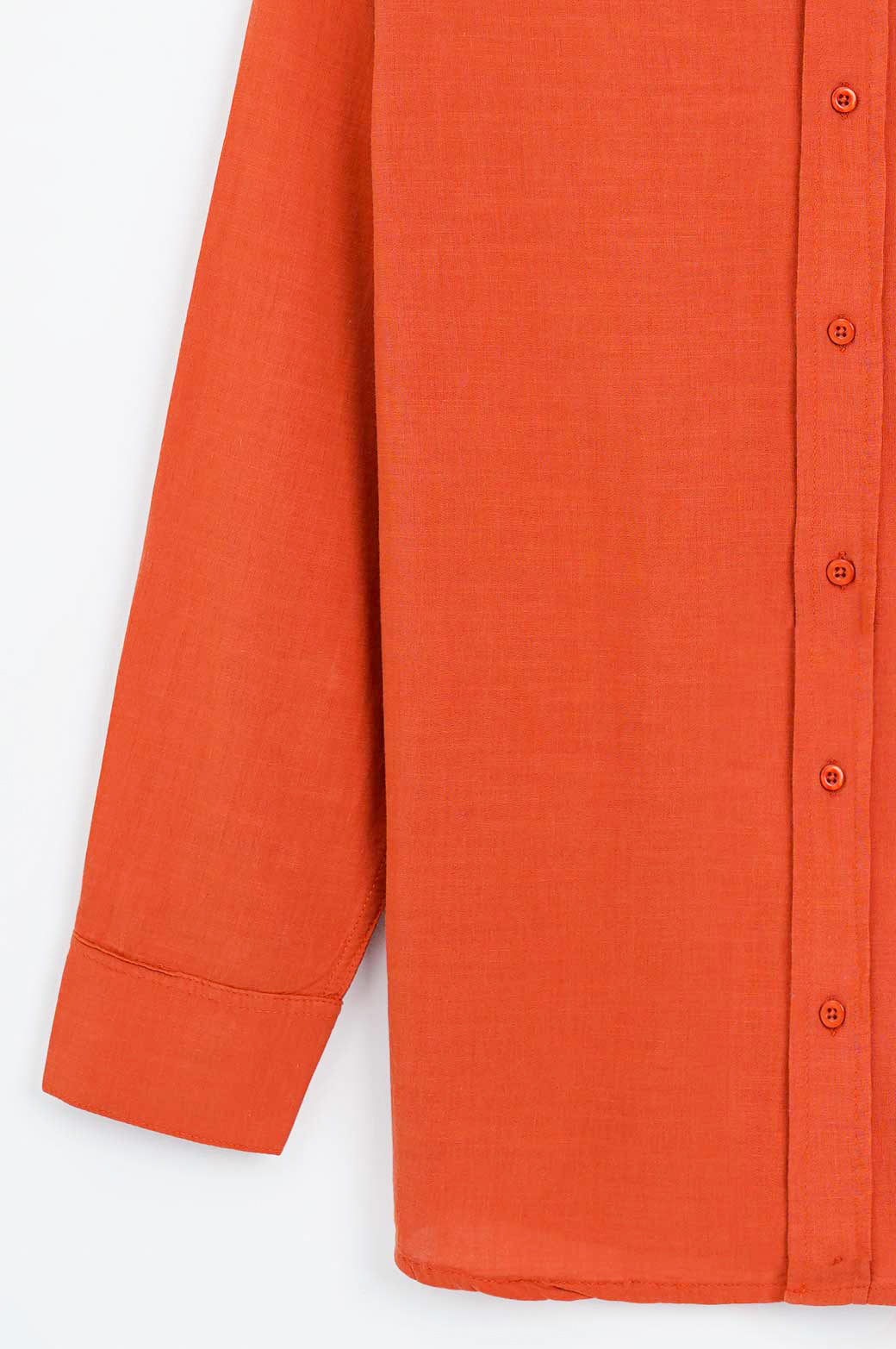 ORANGE BASIC BUTTON DOWN SHIRT