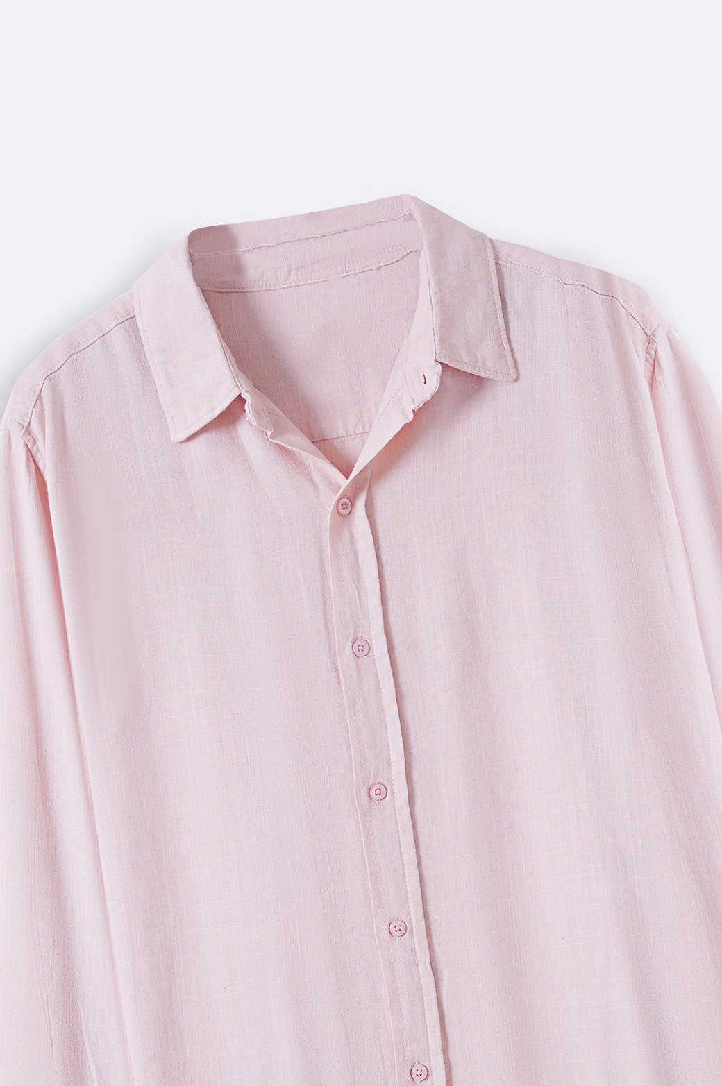 PEACH BASIC BUTTON DOWN SHIRT