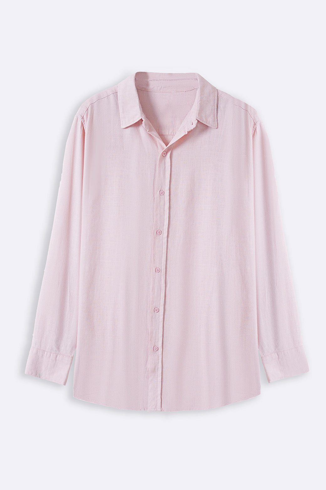 PEACH BASIC BUTTON DOWN SHIRT