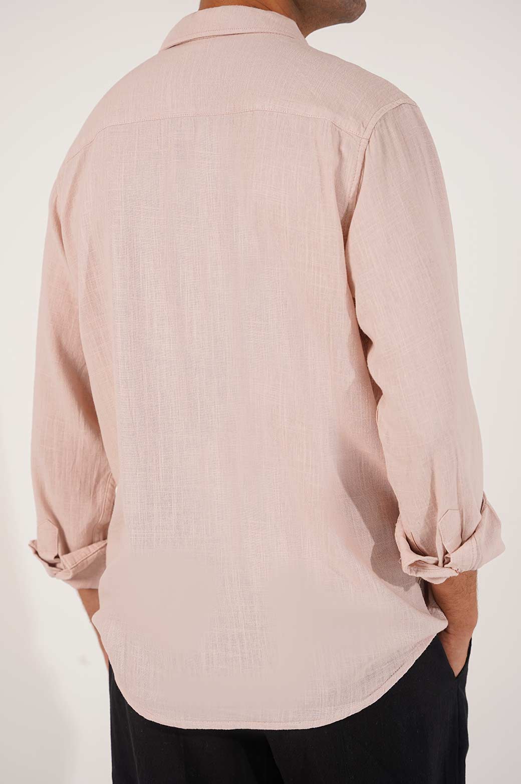PINK BASIC BUTTON DOWN SHIRT