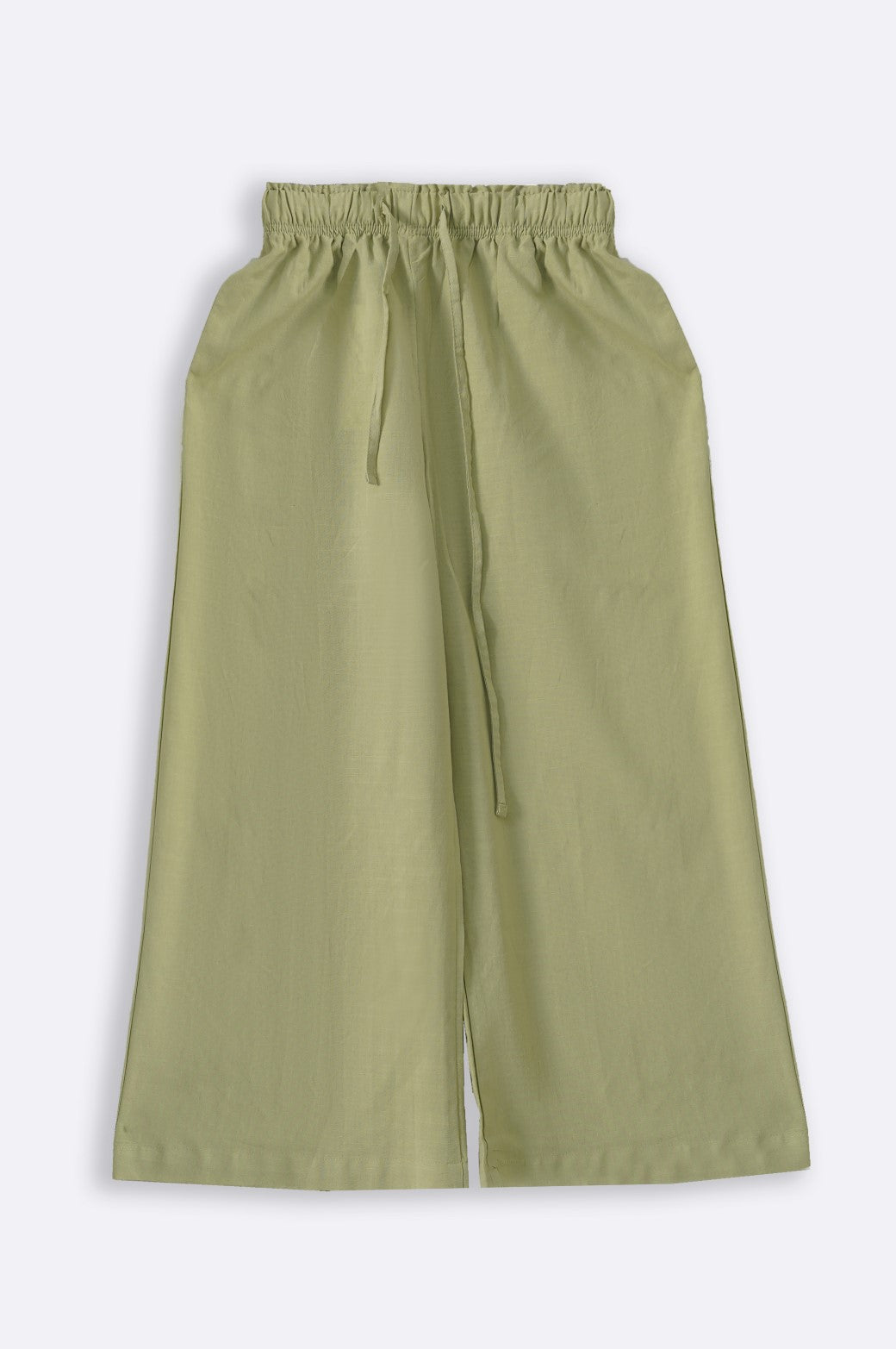 WIDE ANKLE CUT PANTS SEA GREEN