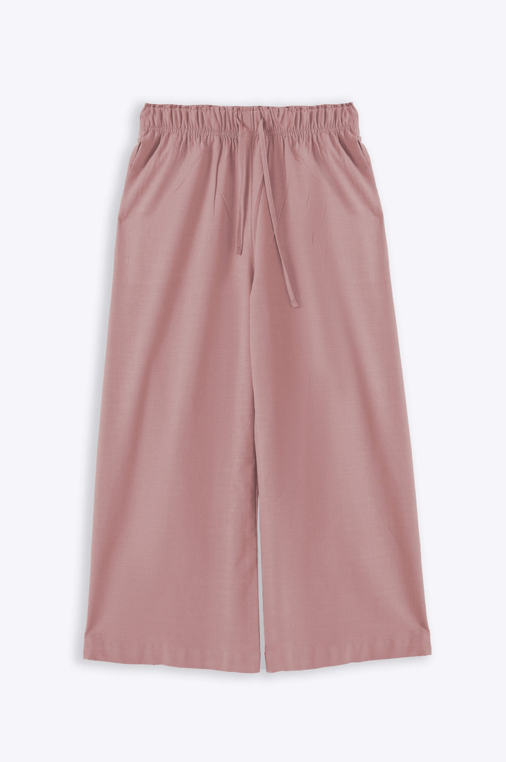 WIDE ANKLE CUT PANTS TEA PINK