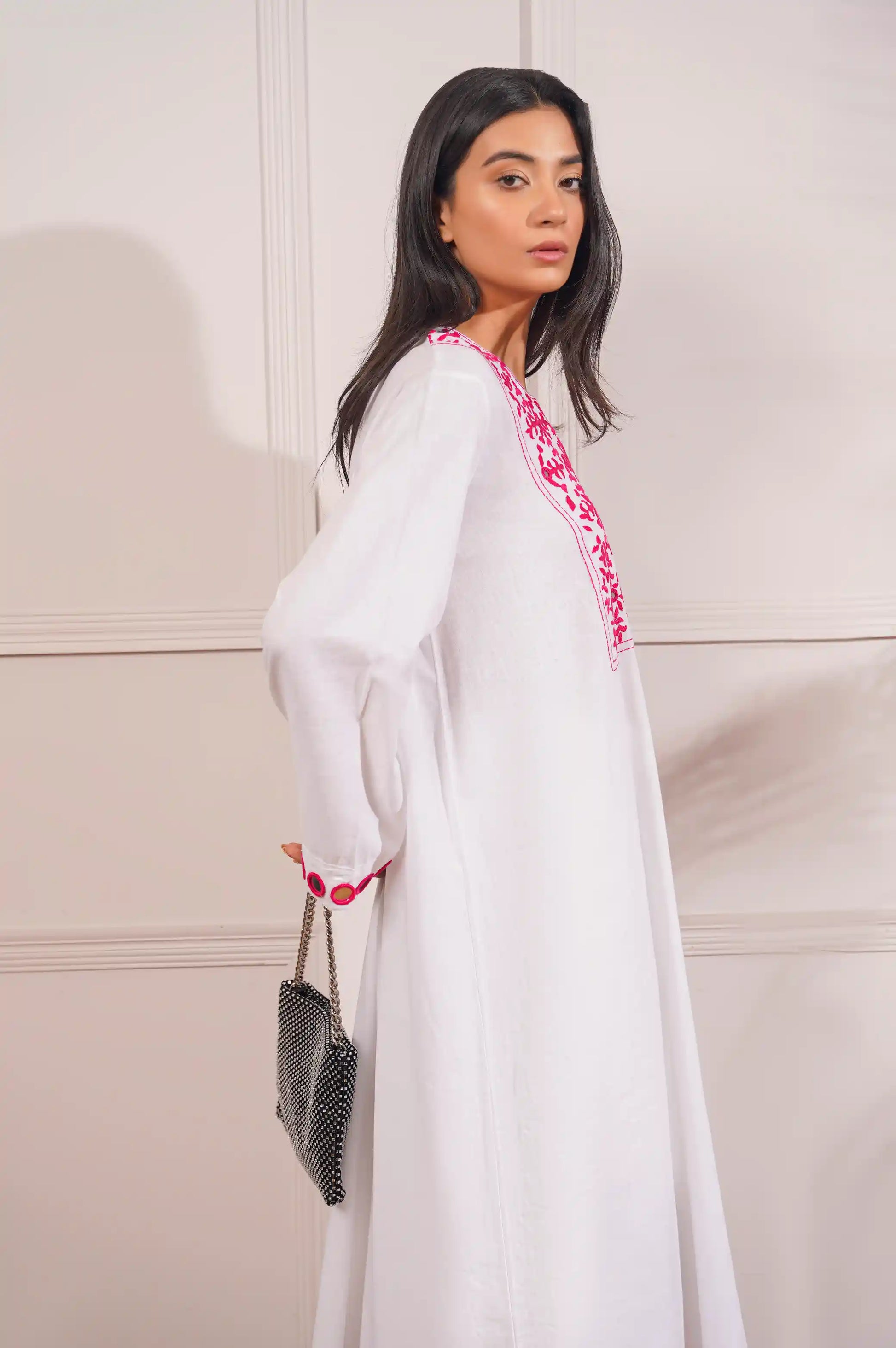White ARTISANAL KAFTAN