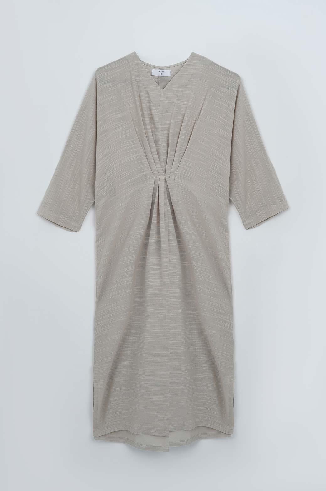 BEIGE LINEN KAFTAN