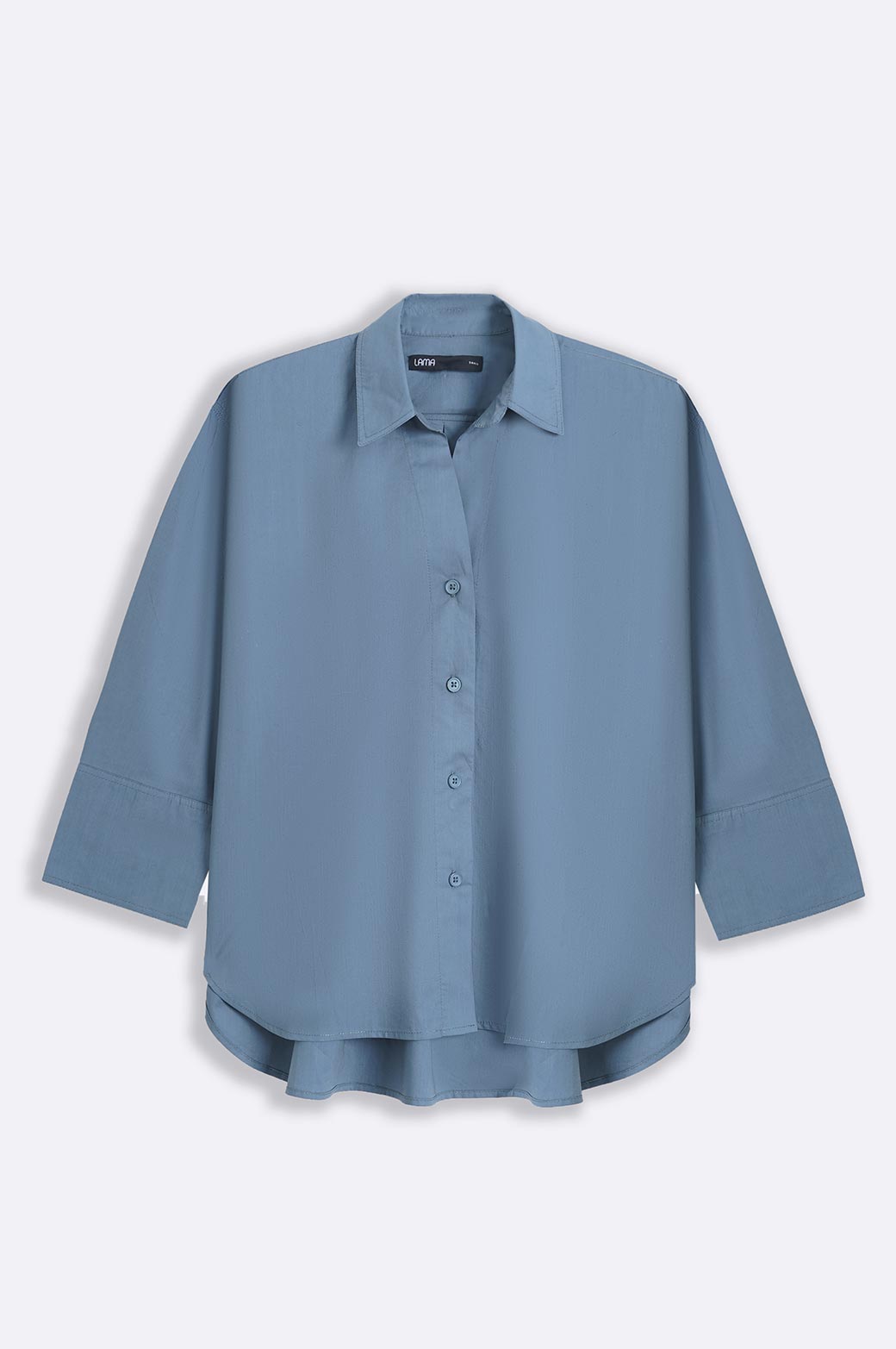 TEAL BASIC POPLIN SHIRT
