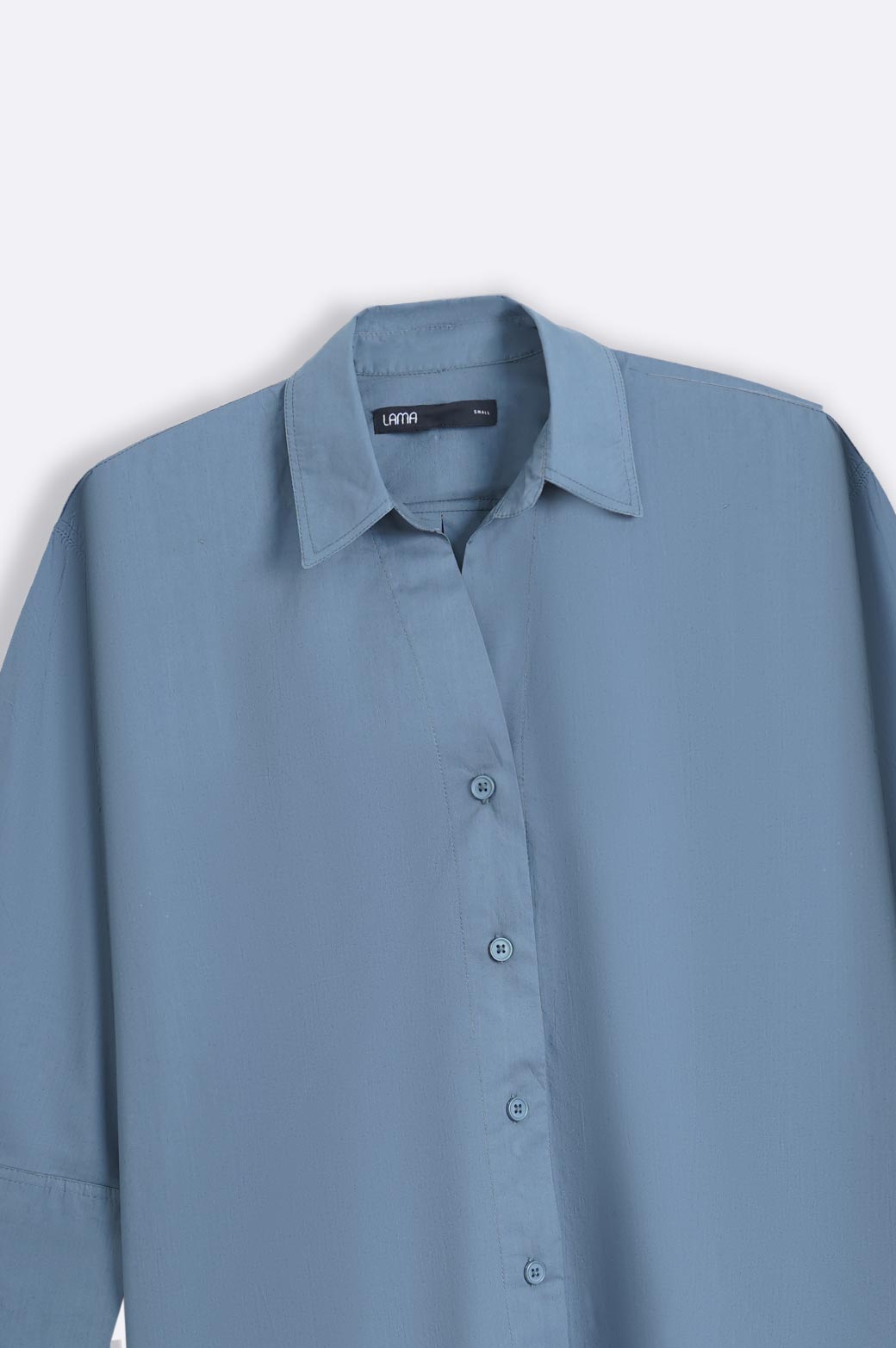 TEAL BASIC POPLIN SHIRT