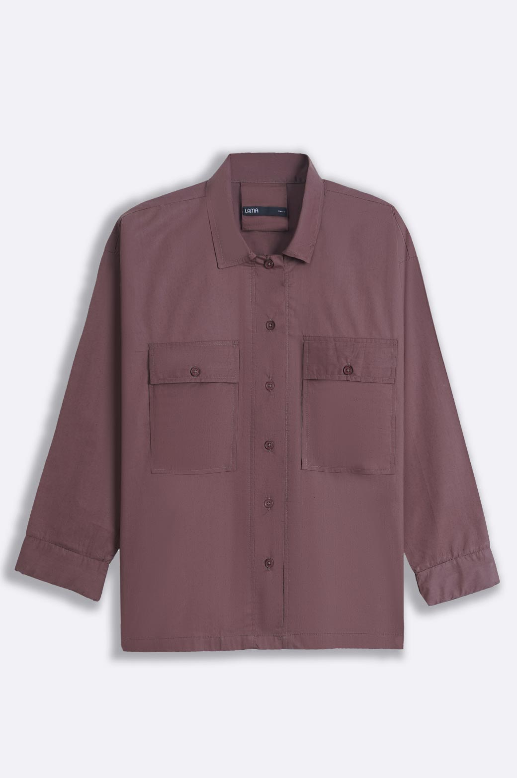 CHOCOLATE POPLIN SHACKET