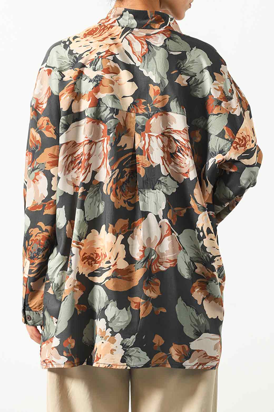 CHARCOL PRINTED SHIRT