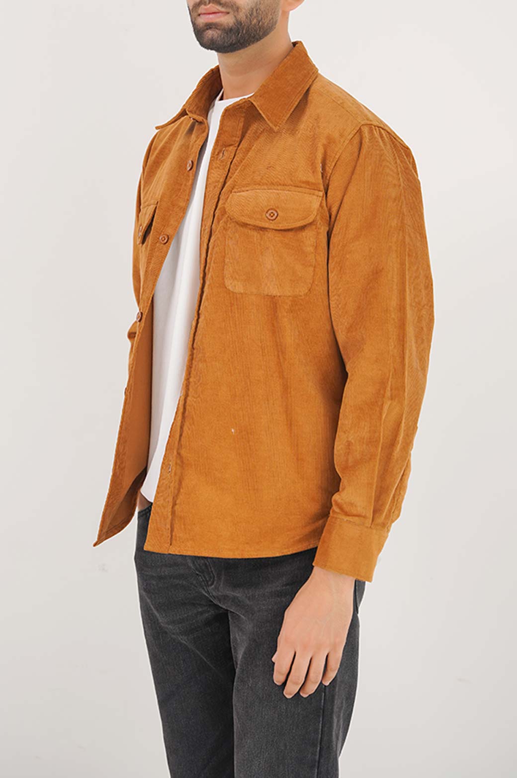 OCHRE RIBBED SHACEKET