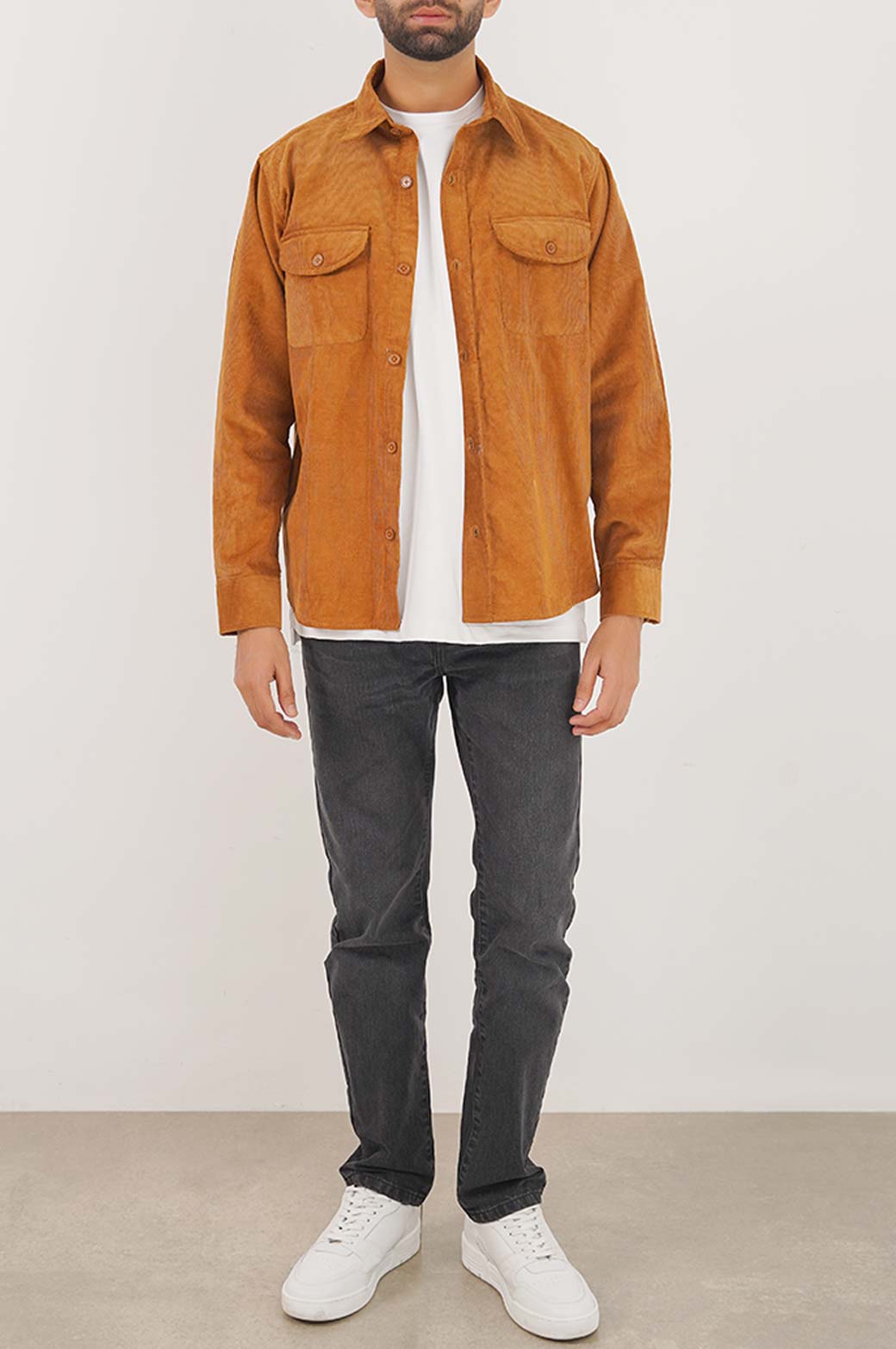OCHRE RIBBED SHACEKET