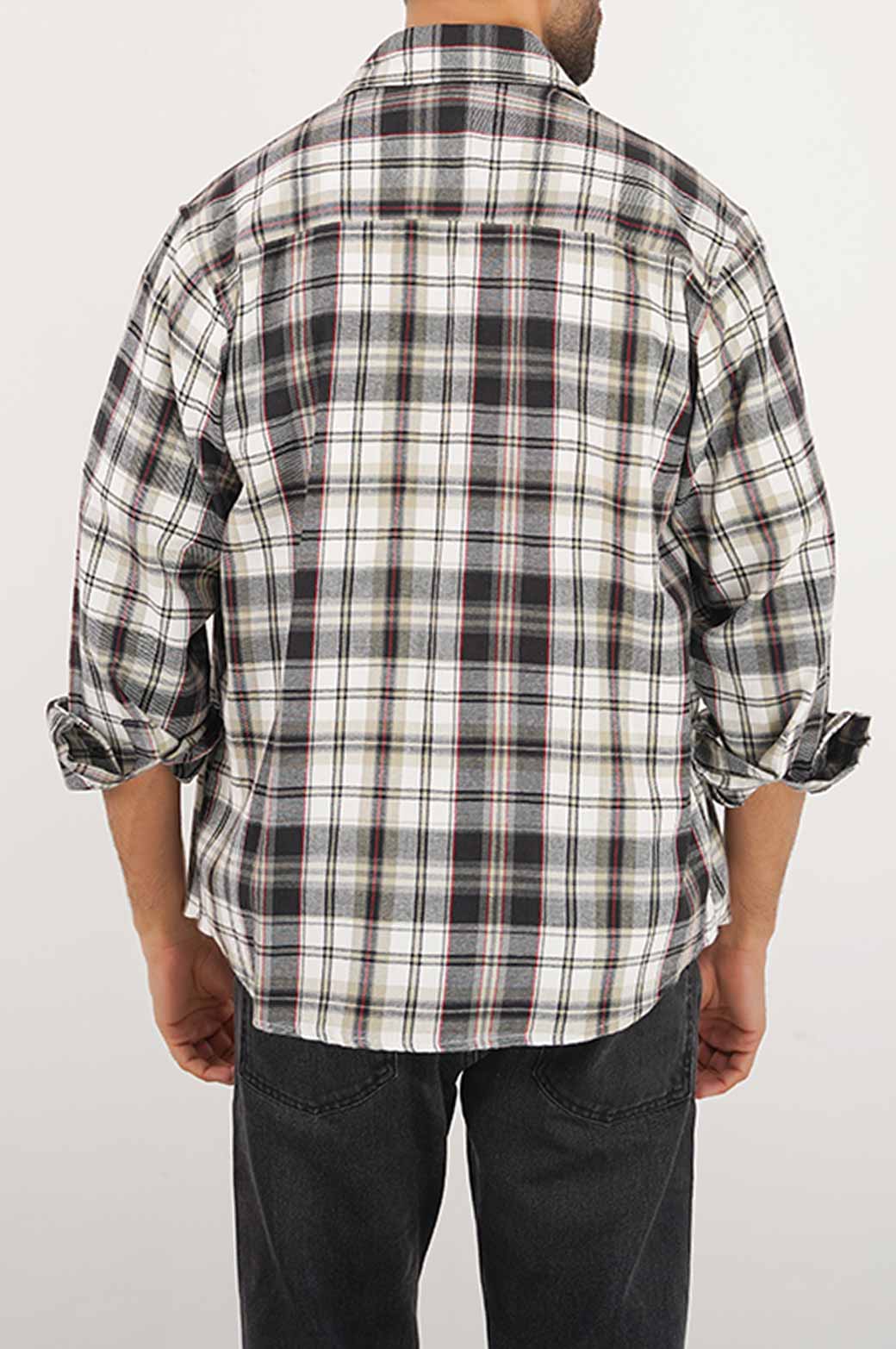 WHITE FLANNEL SHACEKT