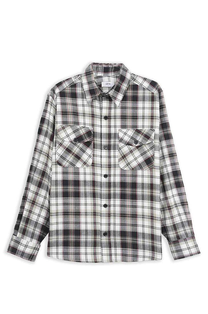 WHITE FLANNEL SHACEKT