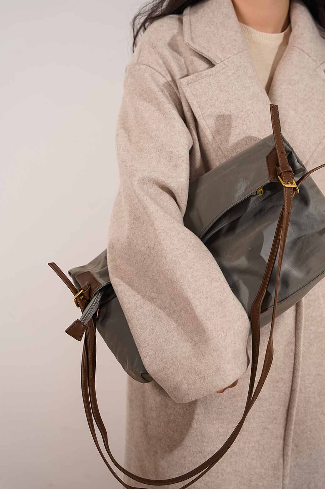 GREY CANVAS TOTE BAG