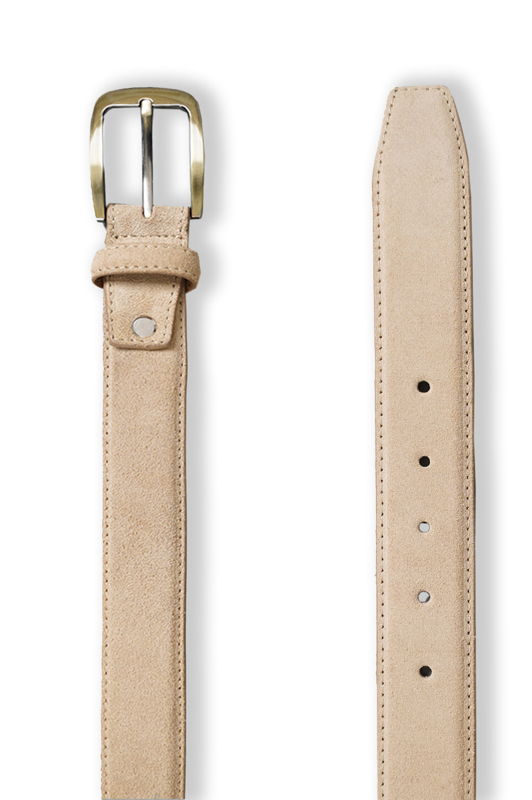 SAND SUEDE LEATHER BELT