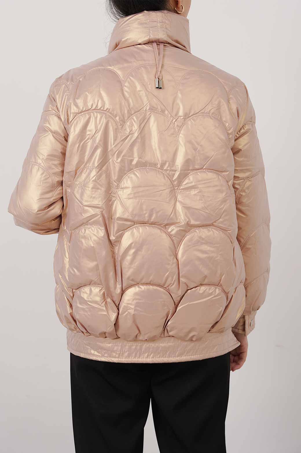 PINK WAVEFORM PUFFER BOMBER