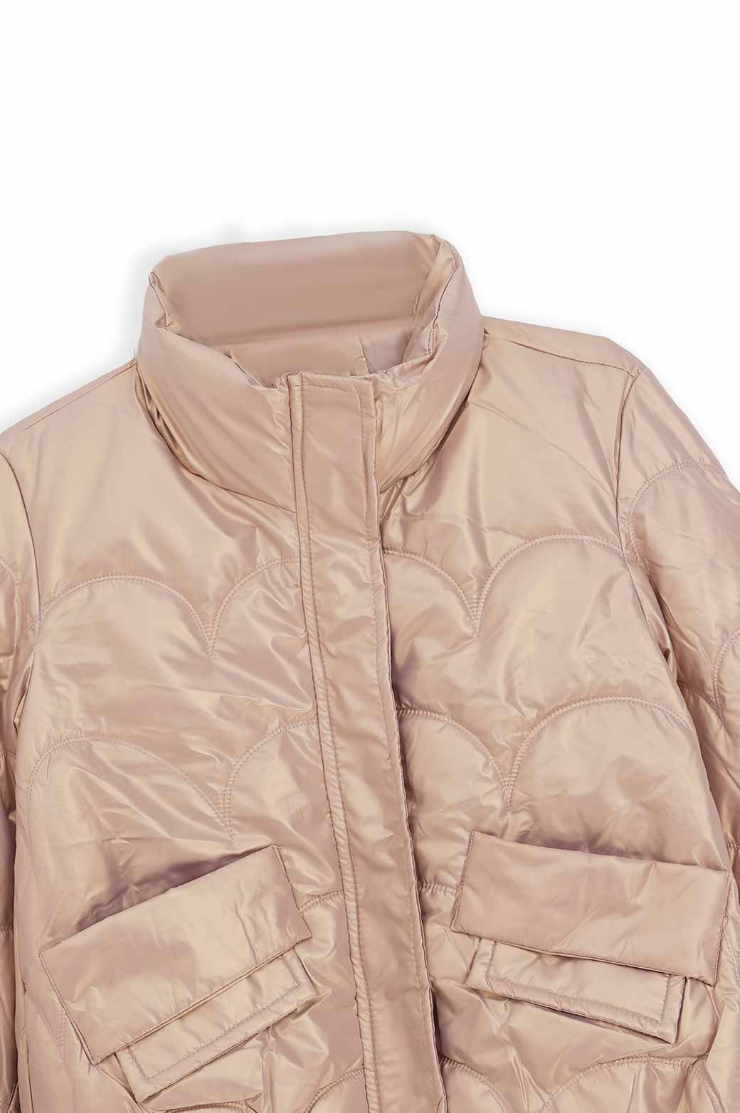 PINK WAVEFORM PUFFER BOMBER