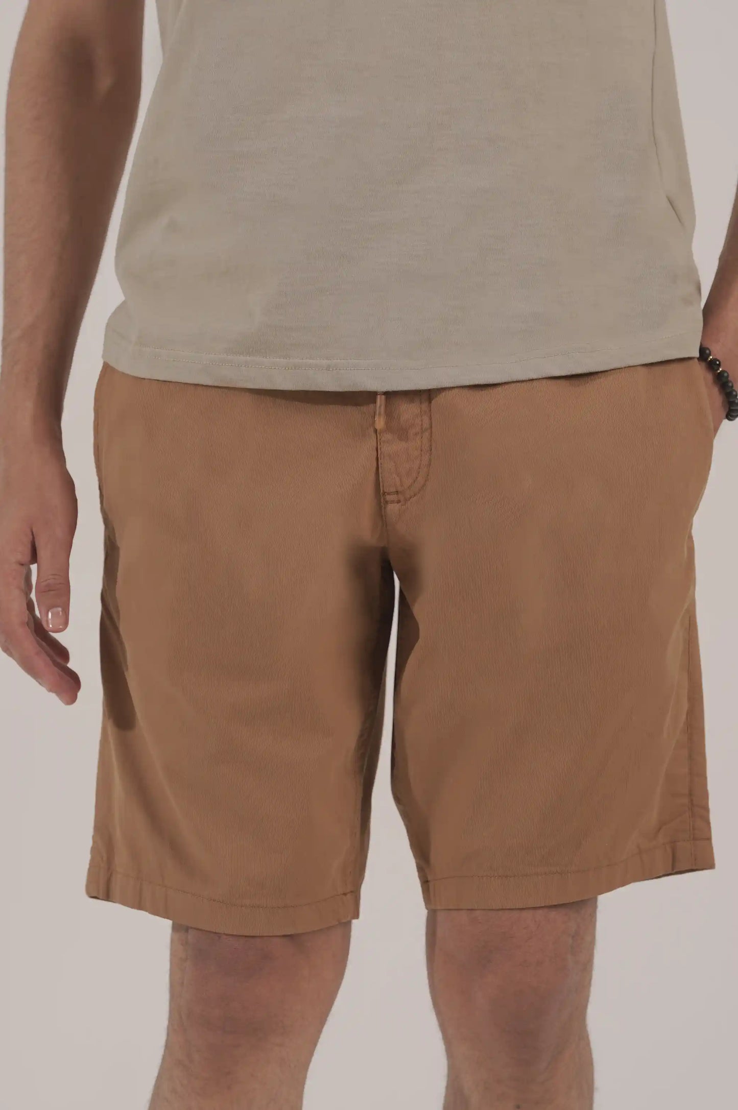 CAMEL DRAWSTRING EASY SHORTS