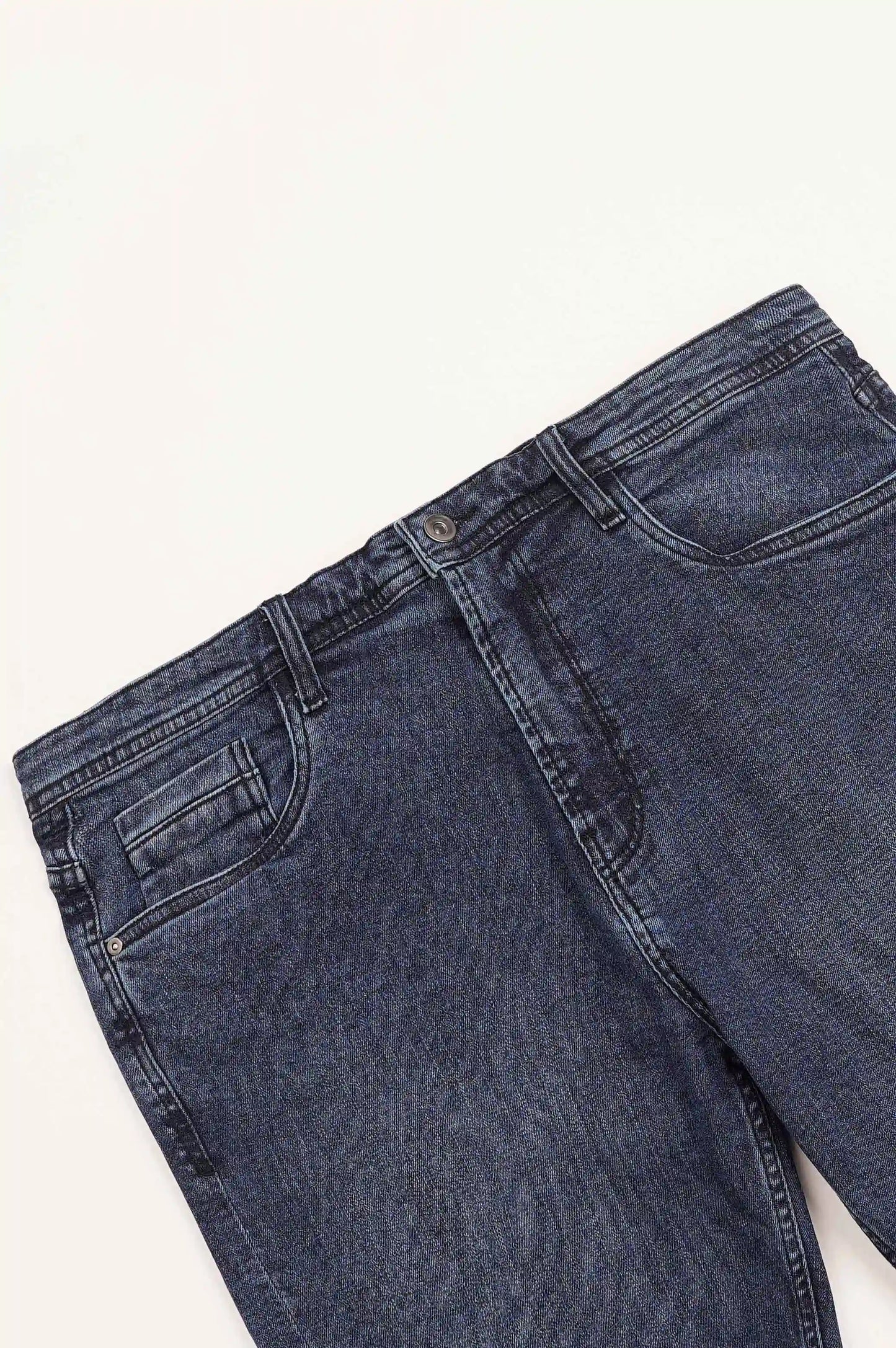 DARK BLUE DENIM SHORTS