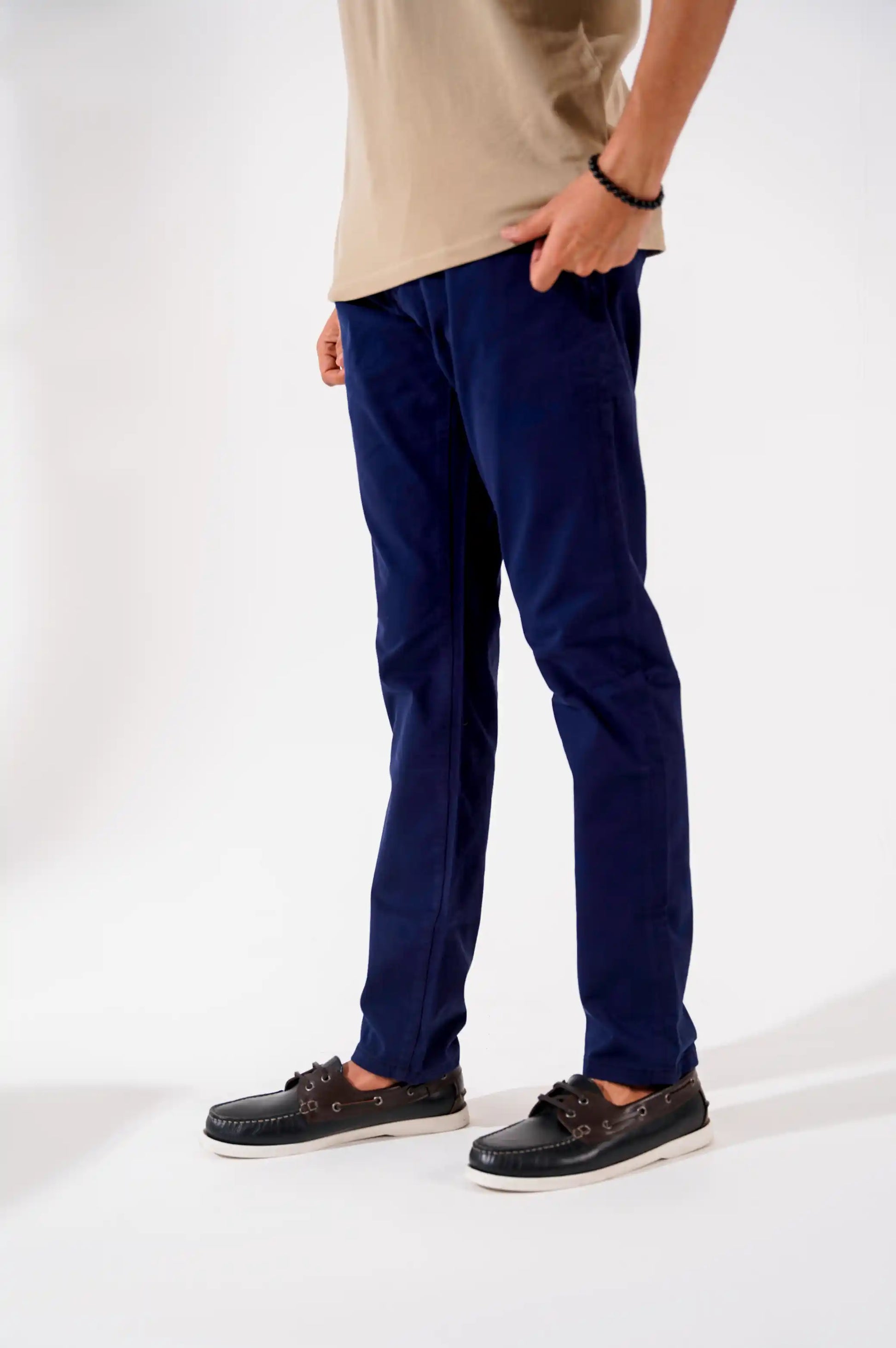 Navy Men Chino Pants