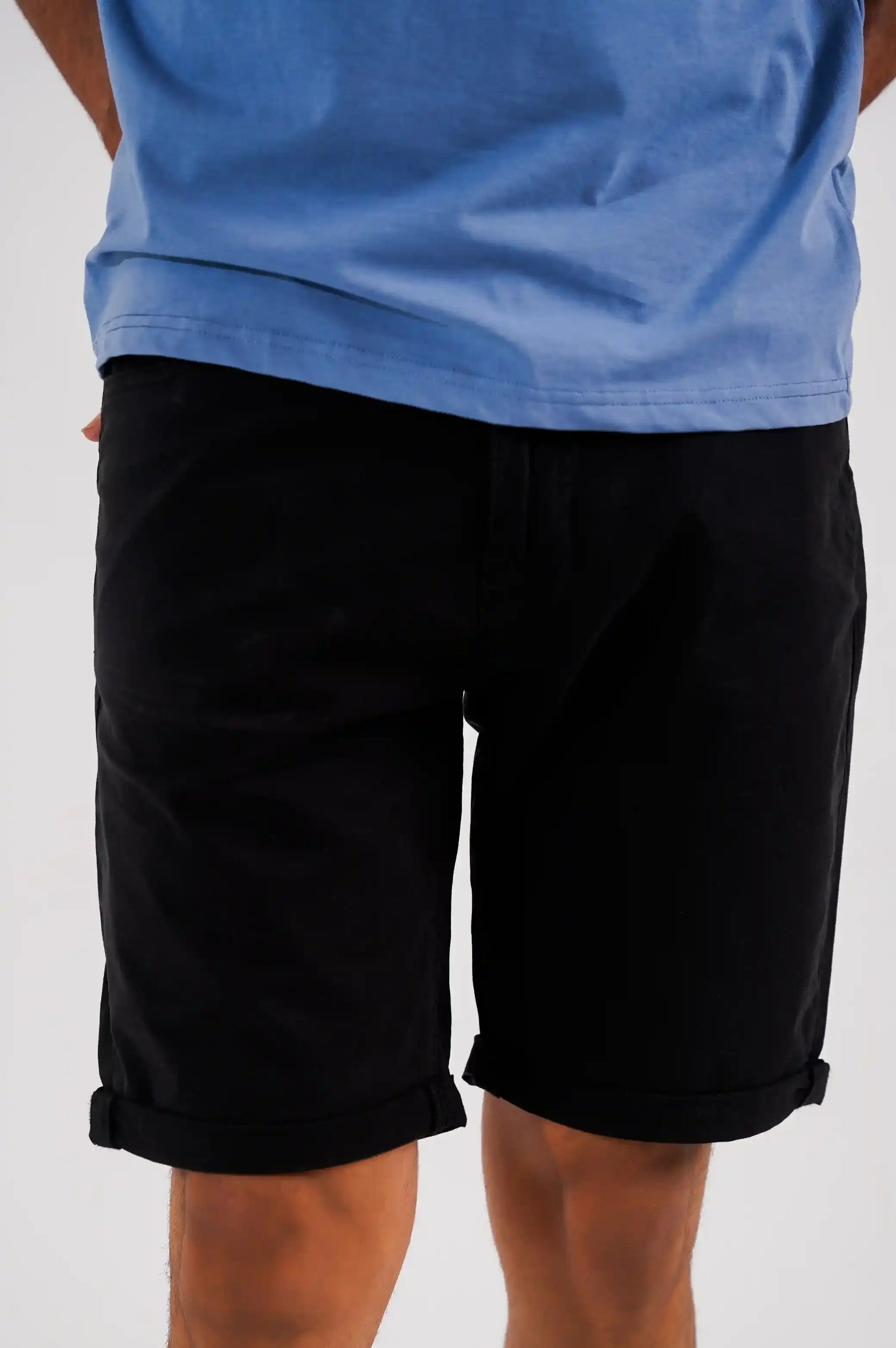 BLACK CASUAL SHORTS