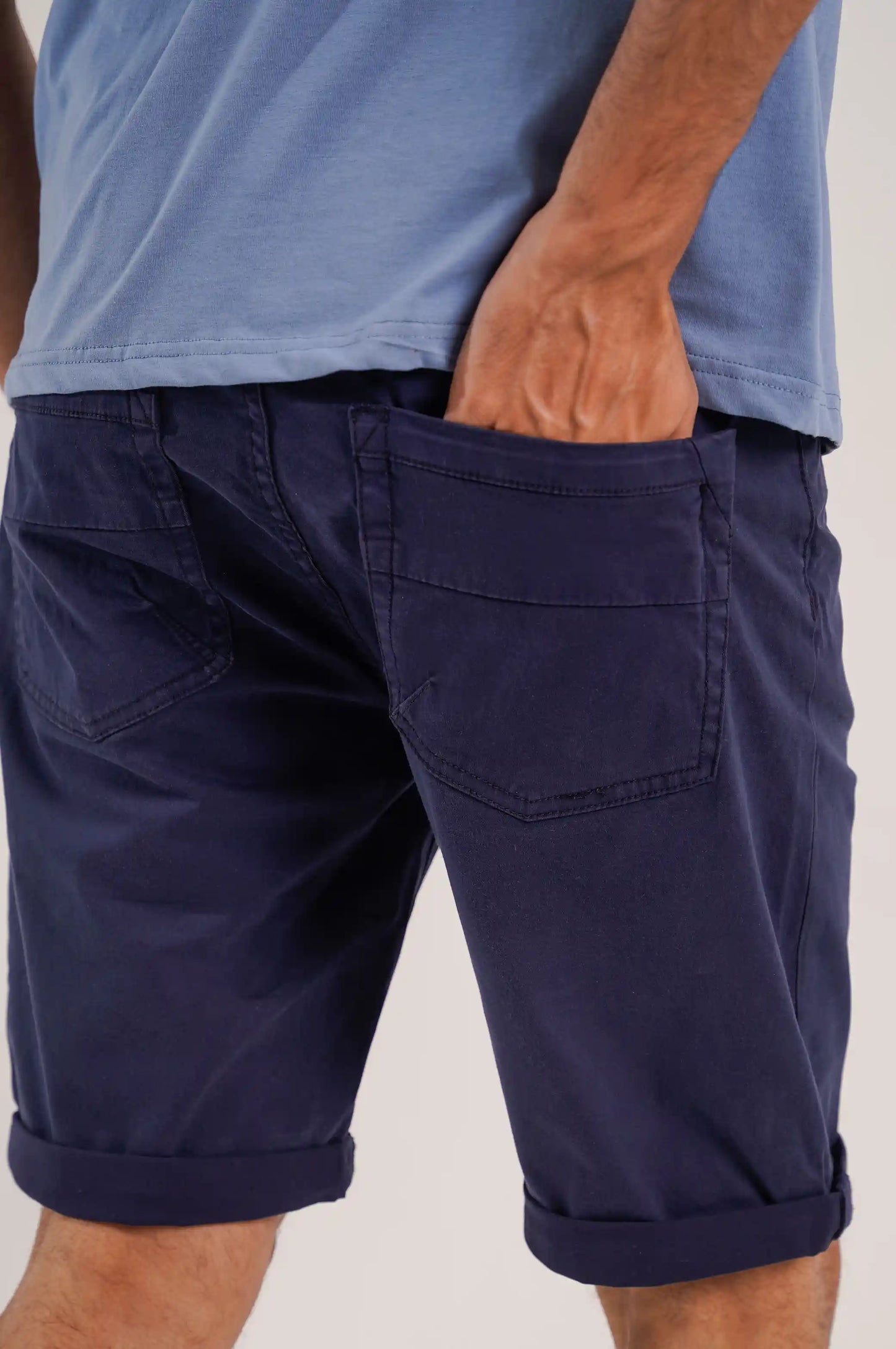 BLUE CASUAL SHORTS