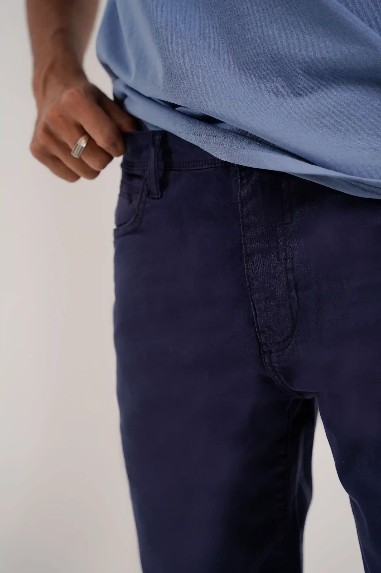 BLUE CASUAL SHORTS