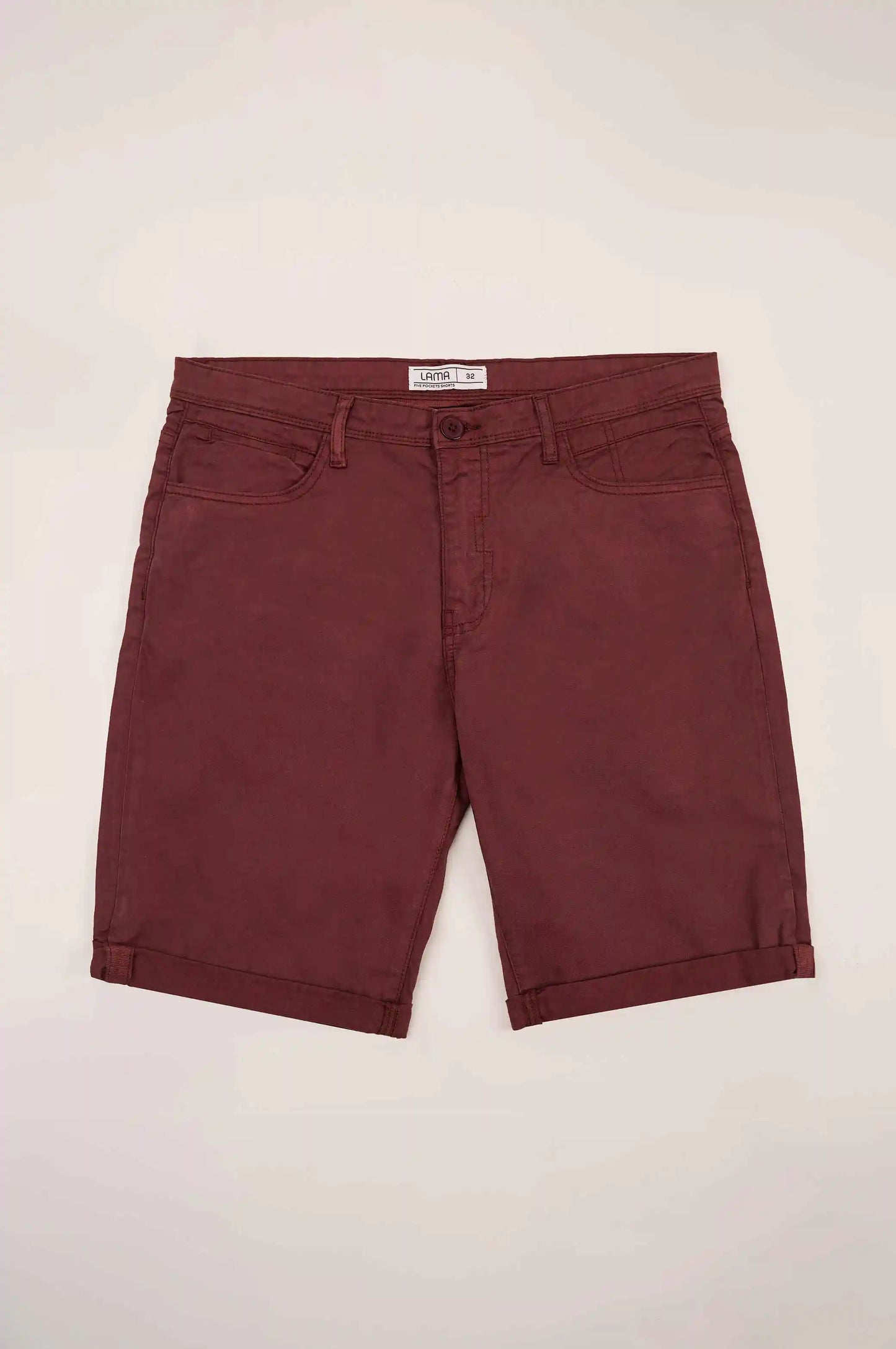 BURGUNDY CASUAL SHORTS