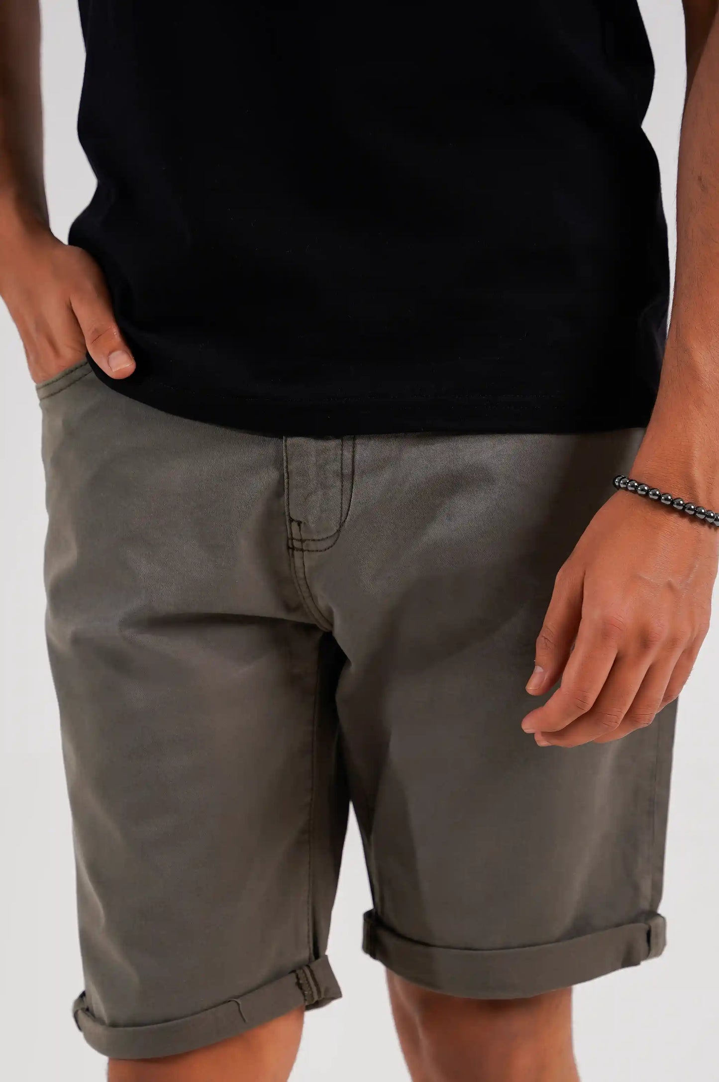 OLIVE CASUAL SHORTS