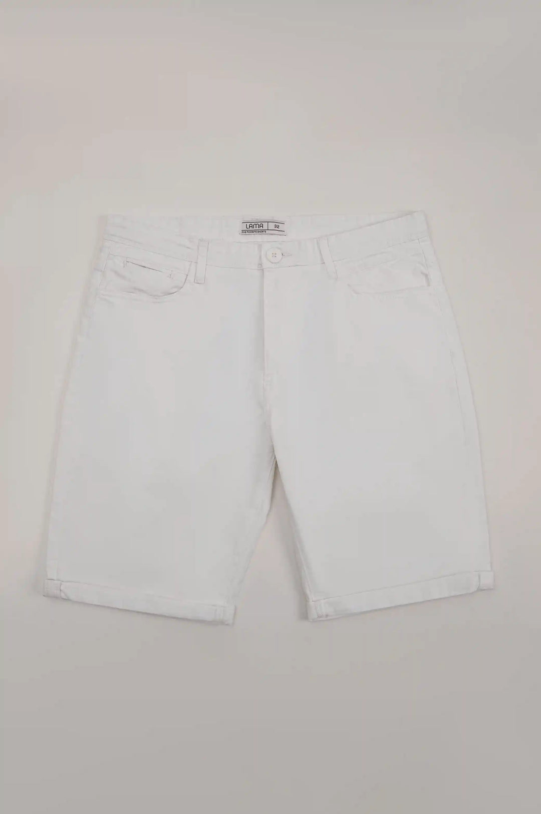 WHITE CASUAL SHORTS