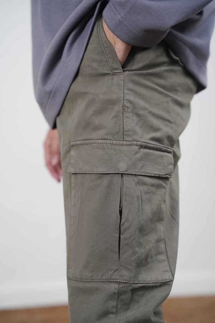 OLIVE CARGO PANTS