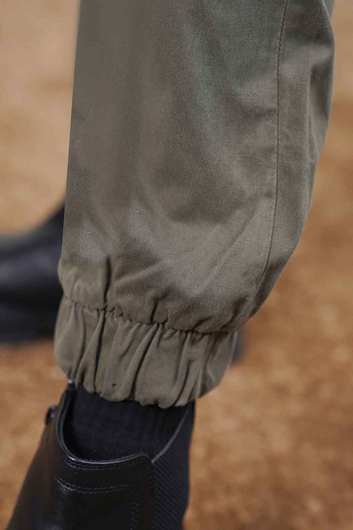 OLIVE CARGO PANTS