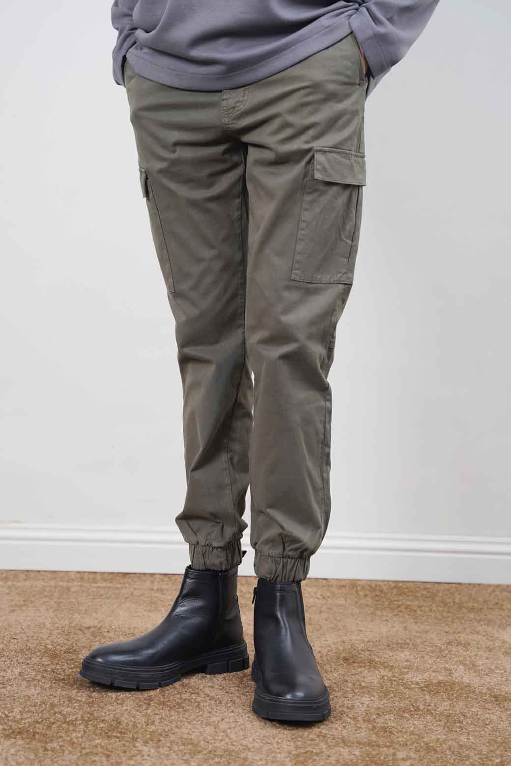 OLIVE CARGO PANTS