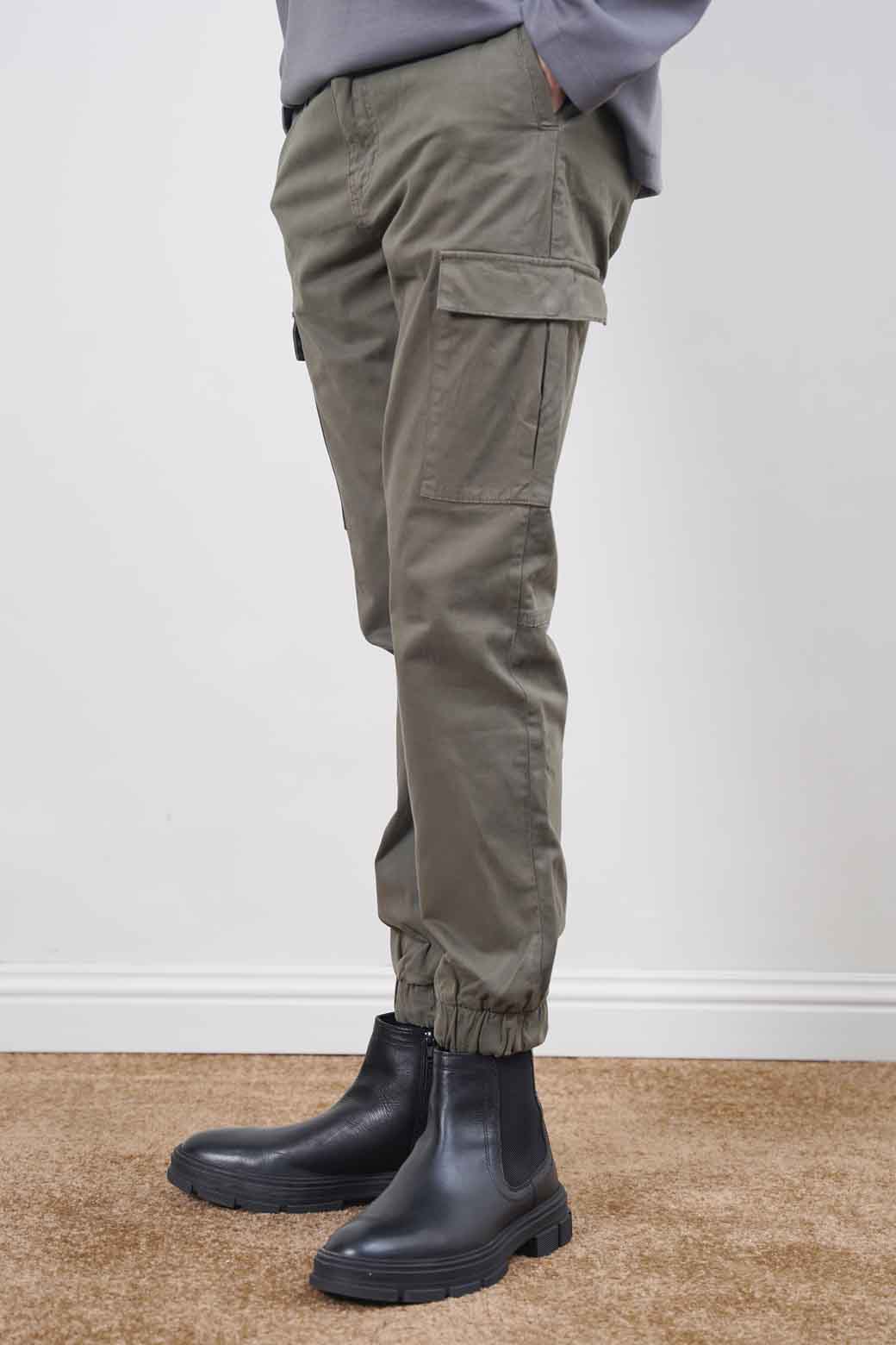 OLIVE CARGO PANTS