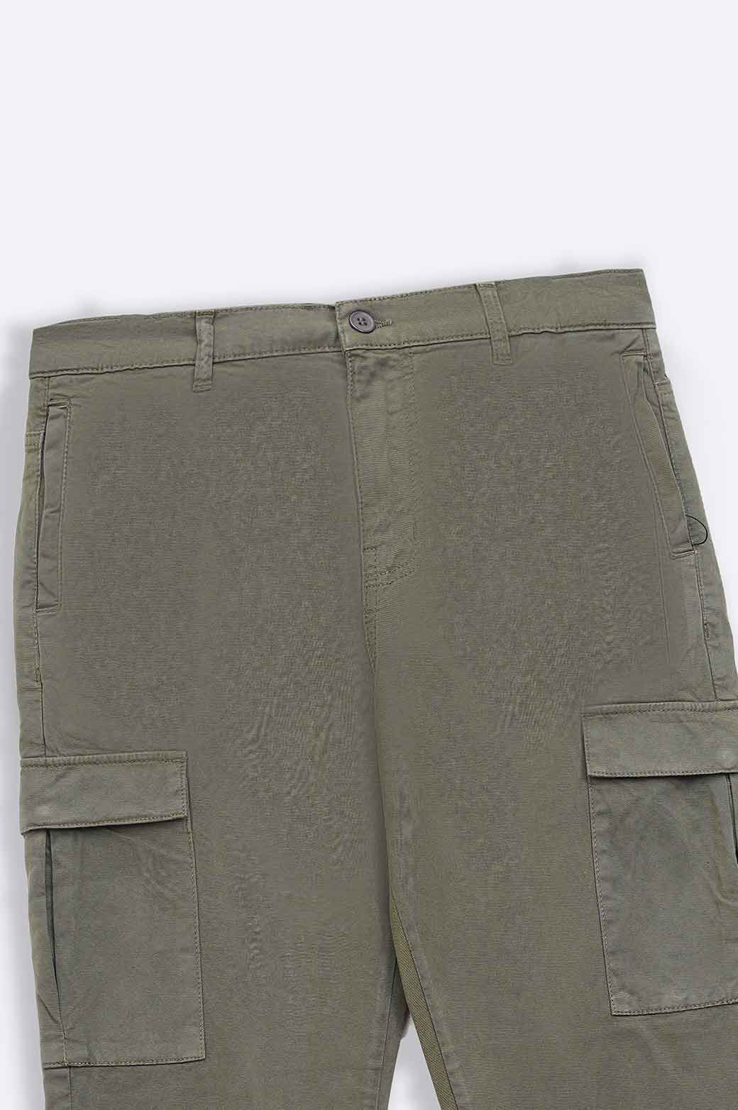 OLIVE CARGO PANTS