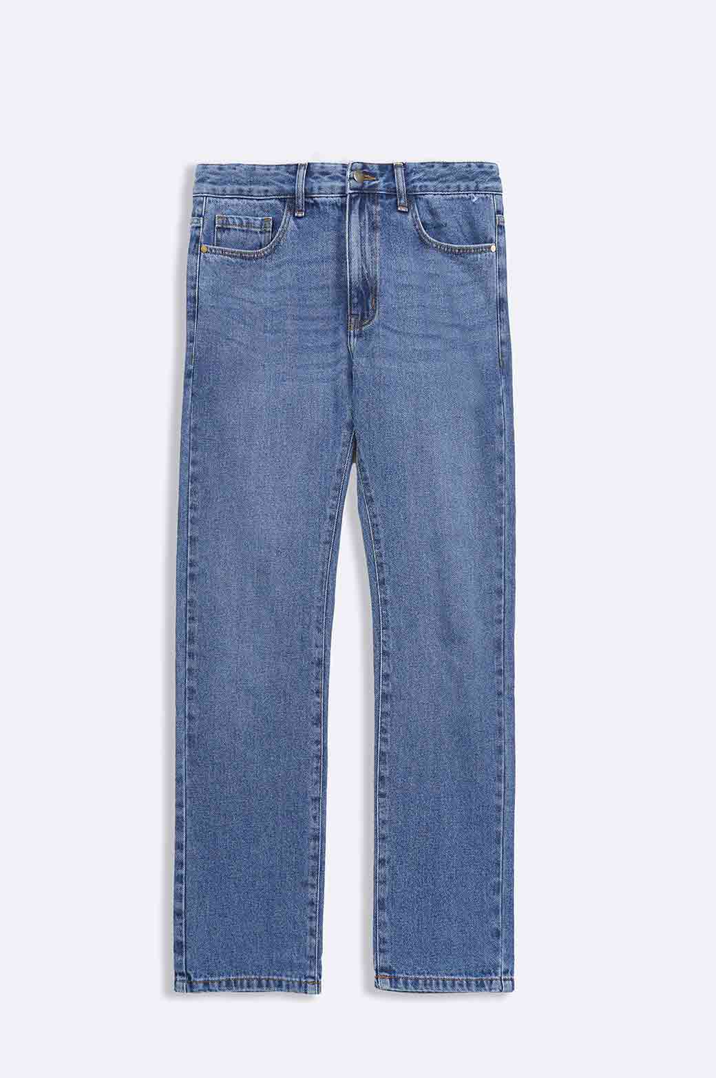 LIGHT BLUE STRAIGHT FIT JEANS