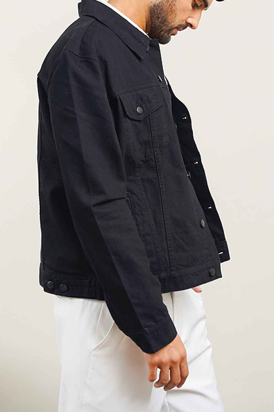 BLACK DENIM JACKET