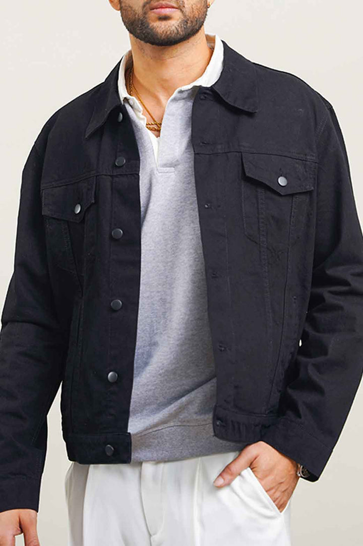 BLACK DENIM JACKET