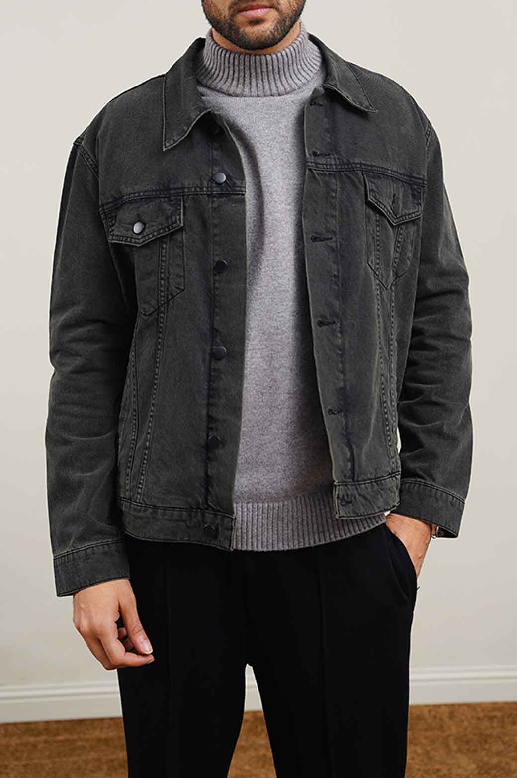 GREY DENIM JACKET