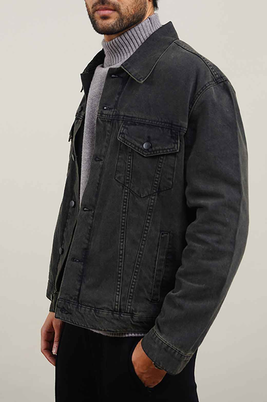GREY DENIM JACKET