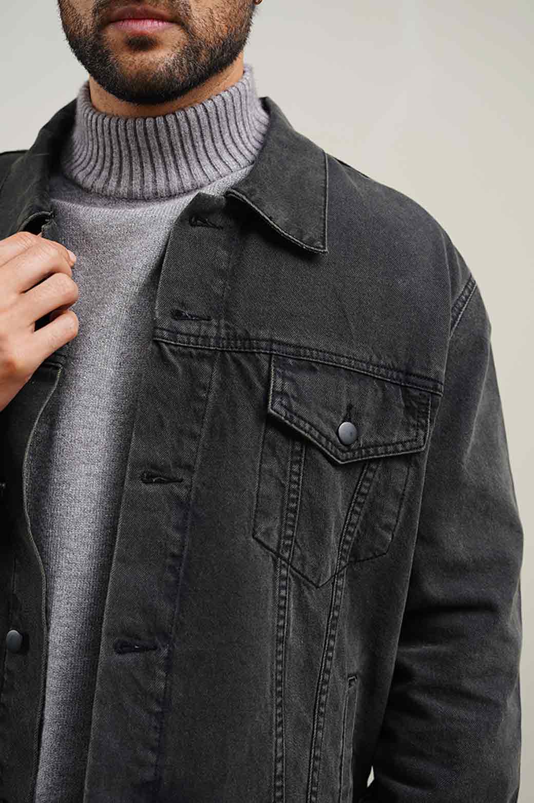 GREY DENIM JACKET