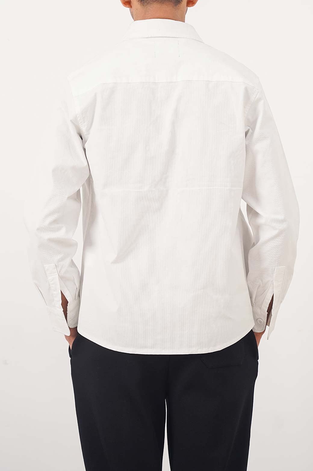 WHITE OVERSHIRT WITH POCKETS