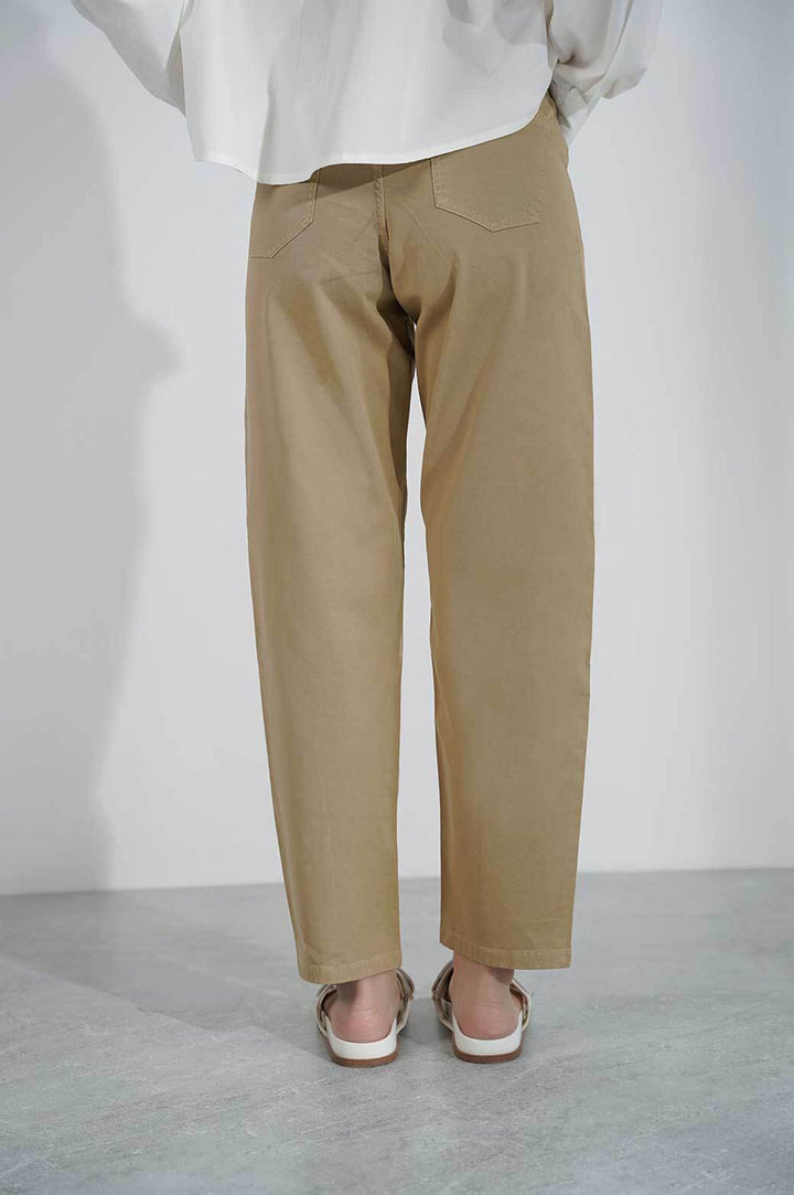 SAND HIGH WAISTED CHINOS