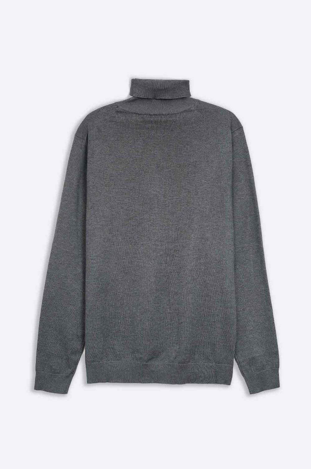 GREY HIGH NECK SWEATER