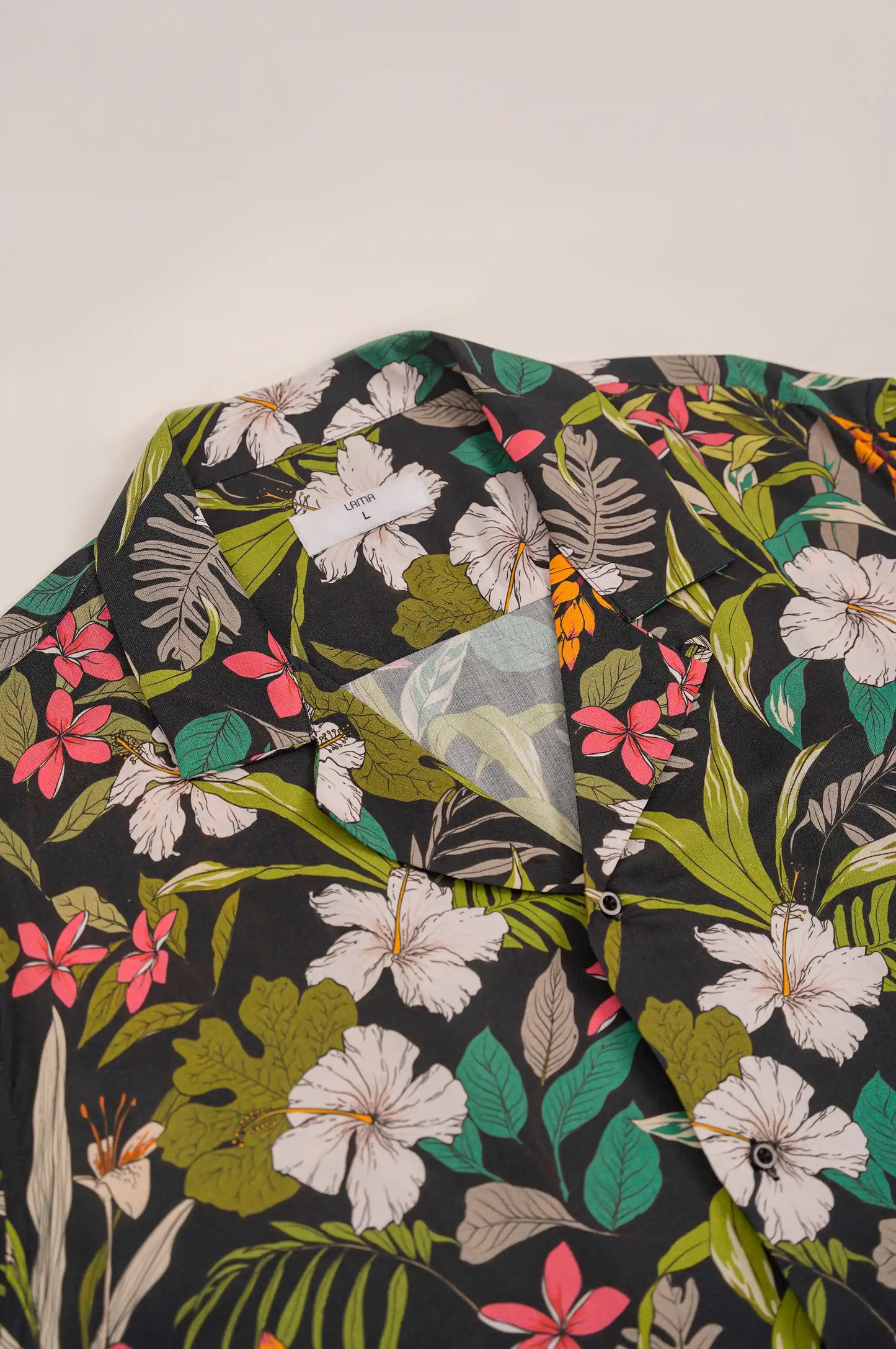 BLACK SAFARI BUTTON DOWN SHIRT